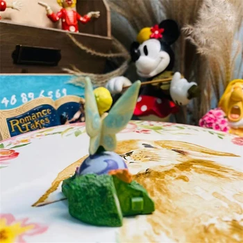 Disney 8cm Haldjas Tinkerbell Disney Printsess Lill Haldjas vaik Tegevus Joonis Mudel Mänguasi kodu kaunistamiseks mänguasjad 17364
