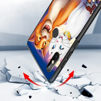 Disney Aristocats Jaoks Xiaomi Mi 11i 11 10T 10 9T 9 A3 8 Lite CC9 SE Note10 Lite Ultra Pro Musta Telefoni Juhul Katta