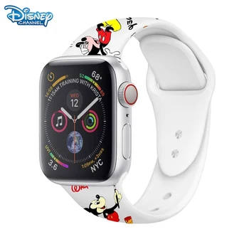 Disney Armas Miki Minni Kella Rihm Apple iWatch Band 4 5 6 Silikoon Käepael Käevõru Asendaja iWatch 1 2 3 Rihm