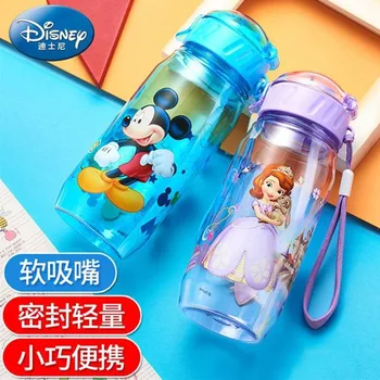 Disney Cartoon Miki Minni Kapten Ameerika Sophia Laste Plastist Vee Tassi Õled Cup Kaasaskantav Otsene Joogivee Pudel 113087