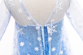 Disney Külmutatud 2 Kostüüm Tüdrukud Printsess Elsa Kleit Sinine Ehitud Mesh Ball Kleit Laste Lume Kuninganna Cosplay Karnevali Riided