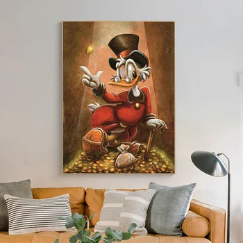 Disney Mickey Lõuendile Maali Miki Hiir ja Donald Seina Art Plakatid ja Pildid Seina Art Pilt elutuba raamita