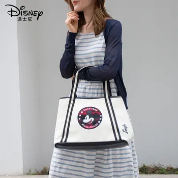 Disney Mickey Naiste Suure Mahutavusega Muumia Kott Minnie PU+Lõuend Kott Fashion Shopping reisikott Õlal Kott Käekott Daamid Kott