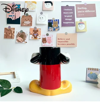 Disney Mickey Pliiatsi Omanik Keraamiline Vaas Cartoon Armas Köök Syömäpuikko Omanik Laste Pliiatsi Omanik Multifunktsionaalne Paagis