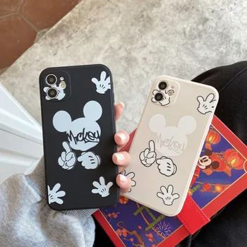Disney Mickey jaoks iPhone11 case for iPhone 7 8 SE Plus 11Pro 11Promax XR, XS 12Pro 12min Minnie telefoni side juhul 27977