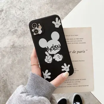 Disney Mickey jaoks iPhone11 case for iPhone 7 8 SE Plus 11Pro 11Promax XR, XS 12Pro 12min Minnie telefoni side juhul
