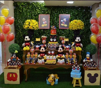 Disney Miki hiir Lapsed Tähistamine Sünnipäeva Decor paber Plaat Tassi Disney Ühekordsed Nõud vimpel Pool Tarvikud 115312