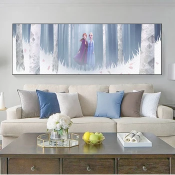 Disney Printsess Aisha Aisha Lõuendile Maali Külmutatud Cartoon Joonis Plakatid ja Pildid Seina Art Pilt Tüdrukud Room Home Decor
