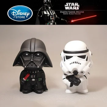 Disney, Star Wars: The Force Äratab Anime, Joonis, Nuku 10CM Tegevus Must Seeria Darth Vader Mänguasi Mudel Lastele Kingitus, Mänguasjad