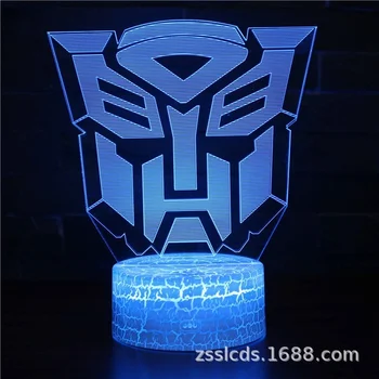 Disney Transformers Optimus Prime Autobot 3D öö valguses led7/16 värvi puutetundliku kaugjuhtimispuldi laualamp meeleolu valguse sünnipäeva kingitus