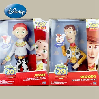 Disney mobiliseerib Aastapäeva Kauboi Sheriff Woody Jessie tõmbab joone rääkida ja rääkida interaktiivne mänguasi joonis Toy Story M
