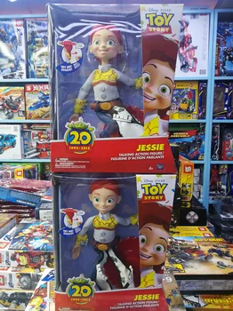 Disney mobiliseerib Aastapäeva Kauboi Sheriff Woody Jessie tõmbab joone rääkida ja rääkida interaktiivne mänguasi joonis Toy Story M