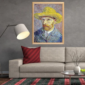 Diy 5D Diamond Kunsti Maali Van Gogh Kunsti autoportree Päevalille Täis Ruut, Ring Puurida Tikandid ristpistes Home Decor