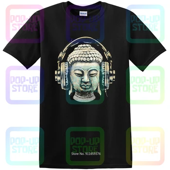 Dj Buddha Kõrvaklapid Music Club Goa Trance Techno, Hip-Hop-Särk T-särk Särk Unisex-Suurused:S-3XL