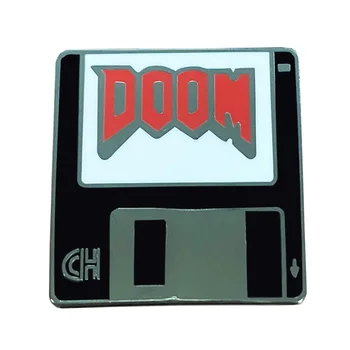 Doom Igavene FPS Mäng Doomguy Sõle Sõrmed Emailiga Metallist Märgid Rinnamikrofon Pin-Sõled, Jakid, Teksad Ehted Tarvikud