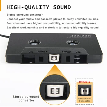 Dual-Channel Lindi Kast Auto Converter Kasseti 3,5 MM, Bluetooth Audio Adapter MP3, MP4, CD-MD-Arvuti-Telefon-Diktofoni Player