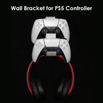 Dual Mäng Töötleja Wall Mount PlayStation 5 4 PS5 PS4 Alumiinium Gamepad Kõrvaklappide Seista Seina Omanik Seista Riidepuu 12640