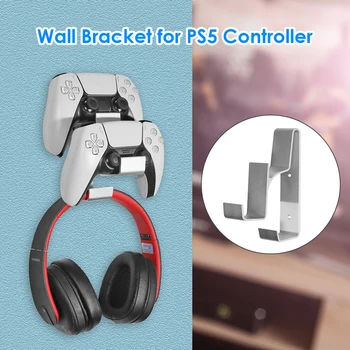 Dual Mäng Töötleja Wall Mount PlayStation 5 4 PS5 PS4 Alumiinium Gamepad Kõrvaklappide Seista Seina Omanik Seista Riidepuu