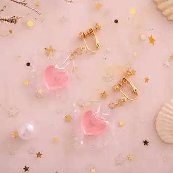 E-Ling clip kõrvarõngas Fashion korea armas candy kõrvarõngad naine tüdrukud