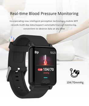 E04S Täielikult Puutetundlik Ekraan, Nutikas Vaadata EKG PPG vererõhk Fitness Tracker Smartwatch Südame Löögisageduse Monitor Mehed Naised PK P8 W26