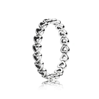 EEP JZ 3 Originaal Brändi 925 sterling hõbe sõrmus, millele on graveeritud vahuveini logo armastus südames teemant sõrmus Kalliskivi naiste sõrmus