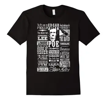 Edgar Allan Poe Särk Luuletused Hinnapakkumisi Raven Kirjandus Parima Kvaliteediga Puuvillane Vabaaja T-Särgid Meestele Tshirt Särk Meestele