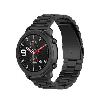Eest Huami Amazfit GTR 47mm Smart Watch Terasest Vöö Kolme Helmed Terasest Vöö Laius 22mm Sport Watch Rihm Tarvikud LG jaoks ZTE