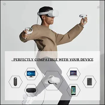 Eest Oculus Quest 2 Link Kaabel 5M USB 3.0, Kiire Laadimine Kaablid Quest2 VR andmeedastus Kiire Tasud VR Peakomplekt Accessorie 3/5M
