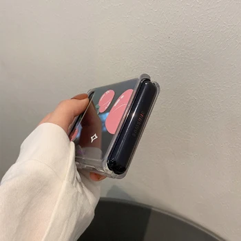 Eest Smasung Z Flip Case Suvel Maasika Telefon Kate Galaxy ZFlip Juhul Funda Capa Armas Armas Turvapadi Juhtudel Z Klapp