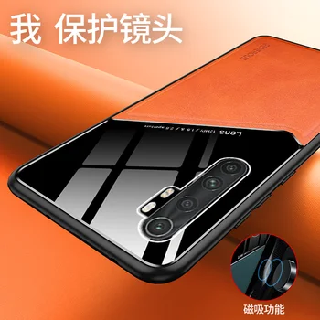 Eest Xiaomi Mi Lisa 10 Lite Juhul luksus Pehme Naha tekstuur Magnetvälja kaitsva tagakaas Puhul Xiaomi mi note10 lite 10lite