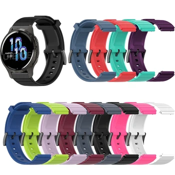 Eest Xiaomi Mi Watch Band Rihm 18mm Silikoon Watchband eest Garmin Venu 2S Käevõru Käepaela Mood Sport Asendamine correa
