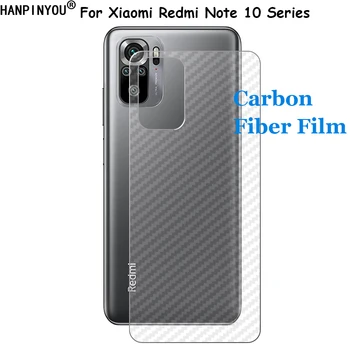 Eest Xiaomi Redmi Lisa 10 10S Pro India Max 3D Carbon Fiber Rear Tagasi Filmi Stiker Screen Protector (Ei ole Karastatud Klaas)