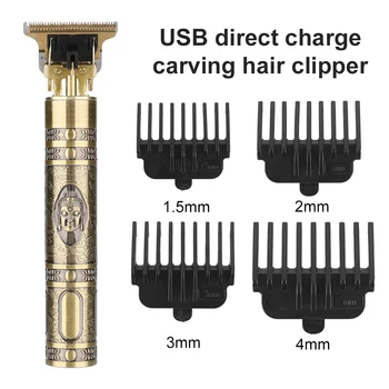 Electric Hair Clipper Mees LCD 0mm Pardel Trimmer Meeste Juuksur Professionaalne Habe USB Laetav Juuste Lõikamise Masin 169607