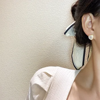 Elegantne ja Värske Opaal Südame Kõrvarõngad Naistele Lihtsad Kõrvarõngad Barokk Väike Earings Ehted Aksessuaarid Tüdruk Kingitus