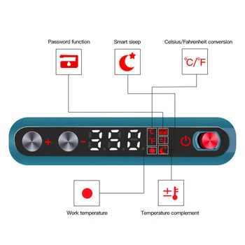 Elektri-jootekolb CXG 968 MINI Auto jootekolb LED-ekraan reguleeritav jootekolb 5-24V Adaptiivne Keevitusseadmed