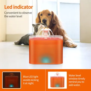 Elektrilised Kass Purskkaevu Automaatne Lemmiklooma Joomine Investor Dispenser Konteiner LED veetaseme näit Koerad Kassid Juua