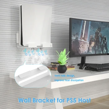 Elektrooniline Masin Tarvikud Mängukonsool Wall Mount Omanik Sony PlayStation 5 PS5 Ladustamise Bracket Rack
