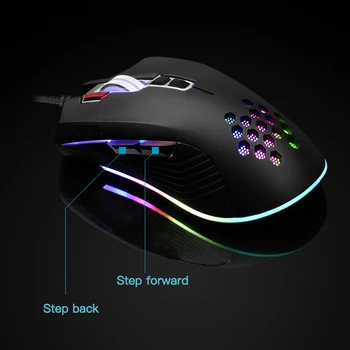 Ergonoomiline Wired Gaming Mouse 8 Nuppu, LED-1600 DPI, USB Arvuti Hiirt Mängija Hiirtel Õõnes Auk Taustvalgus ARVUTI Sülearvuti Mause 70124