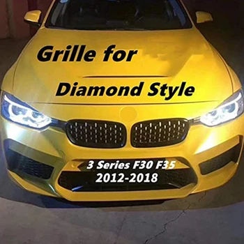 Esi Neerud Grill, Esi Kapott Iluvõre Teemant Meteoor Grill-BMW F30 F31 F35 320I 328I 335I 2012-2018