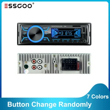 Essgoo Auto Raadio 1 DIN Bluetooth-FM-MP3-Mängija Double USB Autoradio Toetab AUX TF Laadimine Kell Näitab 7 Värvid Nuppu Muuda
