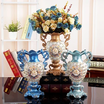 Euroopa Lxury Diamond Vaik Vaas Kaunistamiseks Flower Arrangement Kodu diivanilaud Furnsihing Kaunistused TV riigikantselei Käsitöö