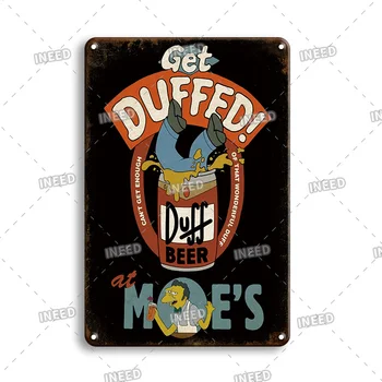 Euroopa Stiilis Tahvel Metall Plaat Vintage Duff Õlut Plakat Tina Märk Retro Köök Home Decor Tarvikud, Baar, Pubi Seina Märke