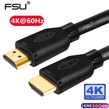 FSU kullatud HDMI-ühilduv Kaabel 2.0 4K 1080P Mees Mees Kaabel 0,5 m 1m-1,5 m 2m HDMI-ühilduvate Lüliti Kohandada Arvuti 92663