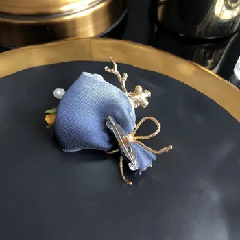FXLRY Originaal Käsitsi valmistatud Looduslik Pärl Kerimine Sõle Pin Säilitatud Roosi Lille Pross Naistele Ehted