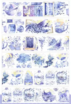 Fairy Vesi, Taevas Pilvine Washi Lindi Kaardi Tegemise Kuul Teataja DIY Scrapbooking Dekoratiivne Kleebis 153417
