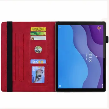 Fashion 3D Pildid PU Nahast Flip Case Magnet Stand Folio Kate Lenovo Tab M10 HD 2nd Gen 2 TB-X306X TB-X306F Tablett Coque