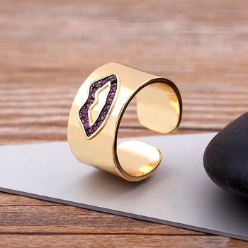 Fashion Design Bohemian Vask Tsirkoon Türgi Kurja Silma Rhinestone Reguleeritav Rõngad Naiste Vintage Avatud Ring Lucky Ehted