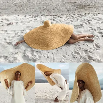 Fashion Suur Päike Müts Beach Anti-UV Päikese Kaitsega Kokkupandav Õled ühise Põllumajanduspoliitika Katta Õlgede ühise põllumajanduspoliitika tüdrukud Päike Mütsid väljas päikesevarju#40