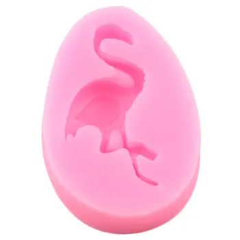 Flamingo Silikoonist Vormid Šokolaadi Fondant Hallituse Kook Dekoreerimiseks Vahendid Sugarcraft Cupcake Torukübar Hallituse Candy Polymer Clay Hallitusseened