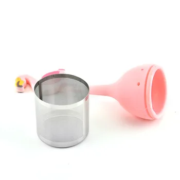 Flamingo Tee Kurn Ananassi Tee Kotid Silikoon Lahtiste lehtedega Taimedest Tee Infuser Filter Difuusor Teaware Tee Tarvikud 55326